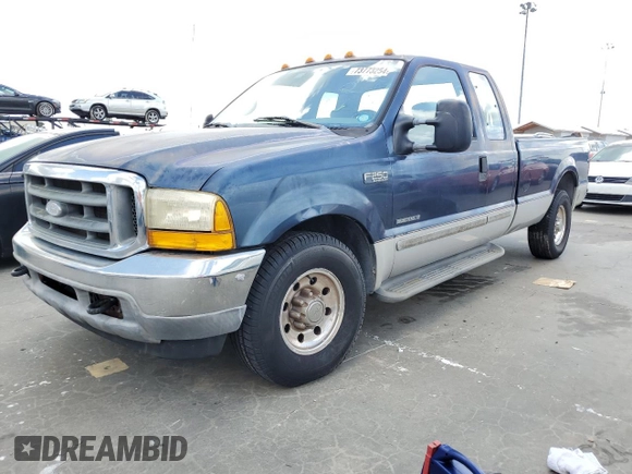 2001 Ford Super Duty F-250 XL with VIN 1FTNX20F51EB77679, listed as a Copart auction lot 73773254 with 90,026 mi miles and Non Repairable. Bid and sale history available at carsss.com. Image 1.