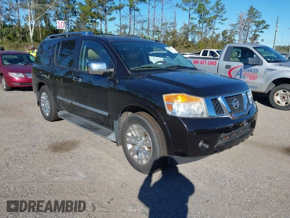 2015 Nissan Armada Platinum z VIN 5N1BA0NF2FN608323, wystawiony jako IAAI lot #40928024 z przebiegiem 110 609 mil mil oraz . Historia ofert i sprzedaży dostępna na DreamBid. Obrazek 1.