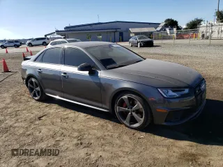 2019 Audi S4 Premium Plus with VIN WAUB4AF47KA006630, listed as a Copart auction lot 77640264 with 61,654 mi miles and Salvage Title. Bid and sale history available at carsss.com. Image 4.