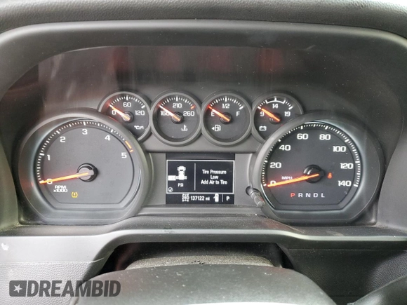 2023 Chevrolet Silverado 3500HD Work Truck with VIN 1GC4YSEY6PF123118, listed as a Copart auction lot 83081544 with 137,122 mi miles and Salvage Title. Bid and sale history available at carsss.com. Image 9.