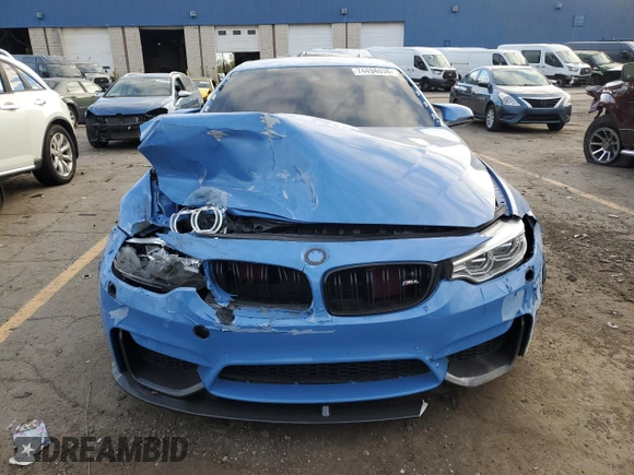 2017 BMW M4 with VIN WBS3U9C31HP971127, listed as a Copart auction lot 74494894 with 65,387 mi miles and Salvage title. Bid and sale history available at DreamBid. Image 5.