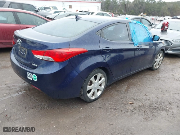 2012 Hyundai Elantra GLS with VIN 5NPDH4AE6CH098292, listed as a IAAI auction lot 41475661 with 94,083 mi miles. Bid and sale history available at carsss.com. Image 4.
