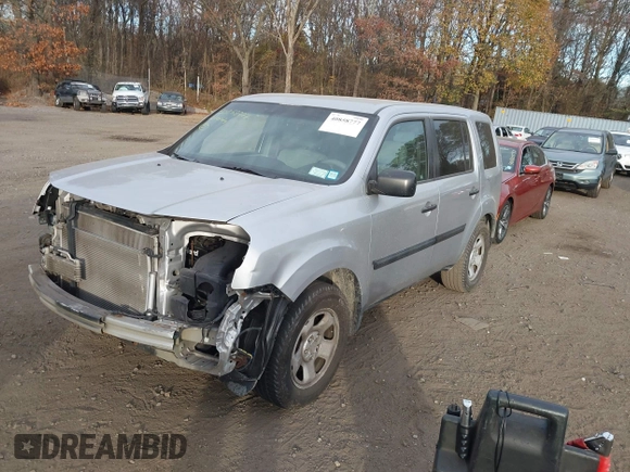 2010 Honda Pilot LX with VIN 5FNYF4H29AB002203, listed as a IAAI auction lot 40858777 with 128,621 mi miles and . Bid and sale history available at DreamBid. Image 2.