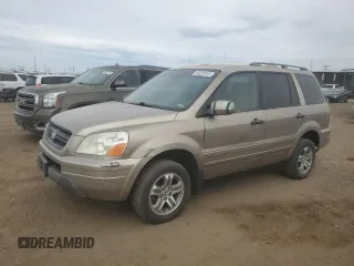 2005 Honda Pilot EX-L with VIN 2HKYF18535H543795, listed as a Copart auction lot 48325915 with 148,540 mi miles and Salvage Title. Bid and sale history available at carsss.com. Image 1.