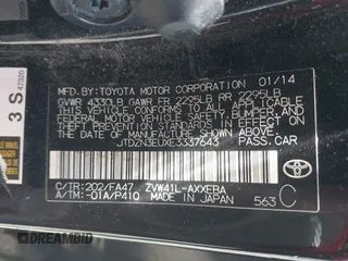 2014 Toyota Prius Two с VIN JTDZN3EUXE3337643, выставлен на аукционе IAAI как лот 42319705 с пробегом 106 813 миль миль и . История ставок и продаж доступна на DreamBid. Изображение 9.