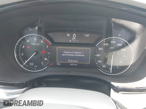 2020 Cadillac XT5 Premium Luxury FWD with VIN 1GYKNCRS7LZ129119, listed as a IAAI auction lot 41710878 with 52,575 mi miles and . Bid and sale history available at carsss.com. Image 7.