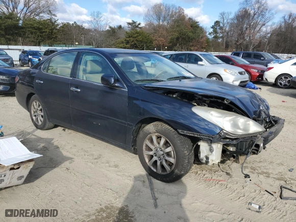 2002 Lexus ES 300 with VIN JTHBF30G220048221, listed as a Copart auction lot 83795304 with 262,964 mi miles and Salvage Title. Bid and sale history available at carsss.com. Image 4.
