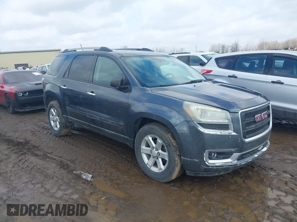 2013 GMC Acadia SLE with VIN 1GKKRNED9DJ261414, listed as a IAAI auction lot 41682183 with 170,575 mi miles. Bid and sale history available at carsss.com. Image 1.