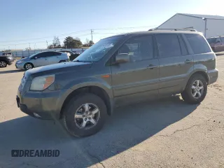 2006 Honda Pilot EX-L with VIN 2HKYF185X6H522587, listed as a Copart auction lot 48249105 with 291,247 mi miles and Salvage Title. Bid and sale history available at DreamBid. Image 1.