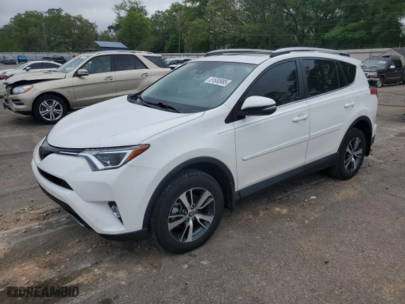 2018 Toyota RAV4 XLE with VIN 2T3WFREV3JW489234, listed as a Copart auction lot 51530985 with 34,805 mi miles and Salvage Title. Bid and sale history available at carsss.com. Image 1.