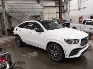 2022 Mercedes-Benz GLE 53 AMG z VIN 4JGFD6BBXNA831650, wystawiony jako IAAI lot #42323894 z przebiegiem 47 689 mil mil oraz . Historia ofert i sprzedaży dostępna na DreamBid. Obrazek 1.