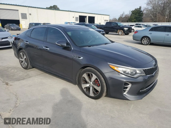 2017 Kia Optima SX with VIN 5XXGW4L28HG125596, listed as a Copart auction lot 45676465 with 111,066 mi miles and Salvage title. Bid and sale history available at DreamBid. Image 4.