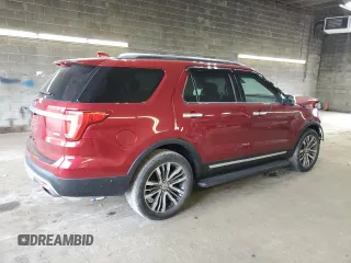 2017 Ford Explorer Platinum with VIN 1FM5K8HTXHGB84262, listed as a Copart auction lot 59266165 with 50,702 mi miles and Salvage title. Bid and sale history available at DreamBid. Image 3.