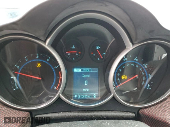 2013 Chevrolet Cruze 1LT with VIN 1G1PC5SB6D7261933, listed as a Copart auction lot 52746875 with 315,665 mi miles and Clean Title. Bid and sale history available at carsss.com. Image 9.