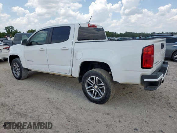 2022 Chevrolet Colorado 2WD Work Truck with VIN 1GCGSBEN5N1125523, listed as a Copart auction lot 65755525 with 52,440 mi miles and Salvage title. Bid and sale history available at DreamBid. Image 2.