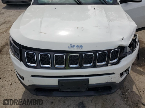 2017 Jeep Compass Latitude с VIN 3C4NJDBB1HT650656, выставлен на аукционе Copart как лот 57285335 с пробегом 60 254 миль миль и Списание • Salvage title. История ставок и продаж доступна на DreamBid. Изображение 12.