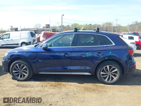 2021 Audi Q5 Premium Plus with VIN WA1BAAFY9M2025847, listed as a IAAI auction lot 42094549 with 101,517 mi miles and . Bid and sale history available at DreamBid. Image 14.