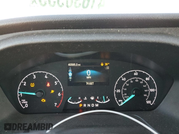2023 Ford Transit Cargo with VIN 1FTBR2CG1PKB27888, listed as a Copart auction lot 41638535 with 40,595 mi miles and Salvage title. Bid and sale history available at DreamBid. Image 9.