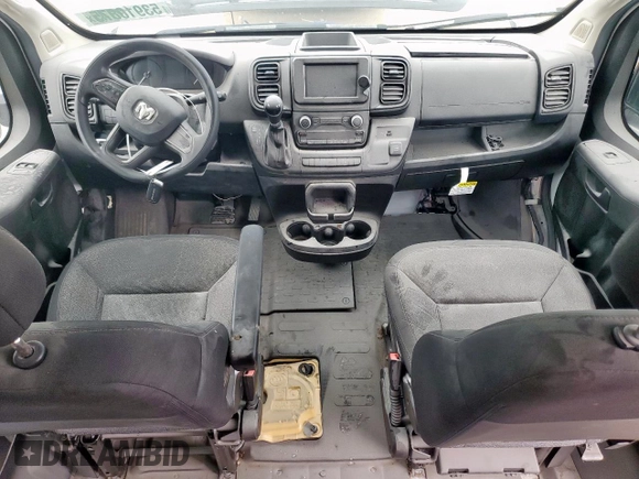 2023 Ram ProMaster Cargo with VIN 3C6LRVDG8PE506207, listed as a Copart auction lot 53910875 with 33,889 mi miles and Salvage Title. Bid and sale history available at carsss.com. Image 8.