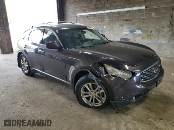 2011 Infiniti FX with VIN JN8AS1MW9BM733523, listed as a Copart auction lot 56670815 with 105,195 mi miles and Salvage title. Bid and sale history available at DreamBid. Image 4.