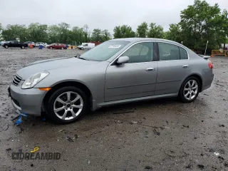 2005 Infiniti G35 with VIN JNKCV51F85M310877, listed as a Copart auction lot 57186435 with 143,945 mi miles and Clean Title. Bid and sale history available at DreamBid. Image 1.