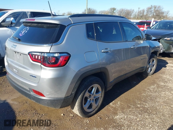 2023 Jeep Compass Latitude with VIN 3C4NJDBN5PT540587, listed as a IAAI auction lot 41214077 with 35,887 mi miles and . Bid and sale history available at DreamBid. Image 4.