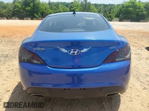 2010 Hyundai Genesis Coupe with VIN KMHHT6KD5AU014219, listed as a Copart auction lot 55022775 with 126,043 mi miles and Salvage title. Bid and sale history available at DreamBid. Image 6.