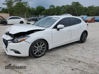 2018 Mazda 3 Touring with VIN 3MZBN1L32JM191616, listed as a Copart auction lot 50510825 with 57,547 mi miles and Salvage Title. Bid and sale history available at carsss.com. Image 1.