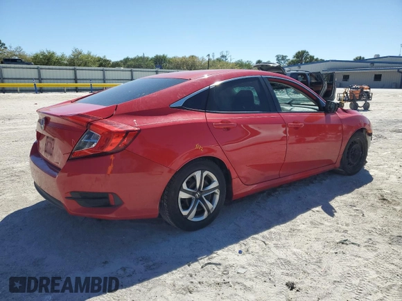 2018 Honda Civic LX with VIN 2HGFC2F51JH533697, listed as a Copart auction lot 47852615 with Not Provided miles and Salvage Title. Bid and sale history available at carsss.com. Image 3.