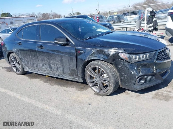 2018 Acura TLX w/A-SPEC Pkg with VIN 19UUB3F67JA001068, listed as a IAAI auction lot 41598159 with NaN miles. Bid and sale history available at carsss.com. Image 1.