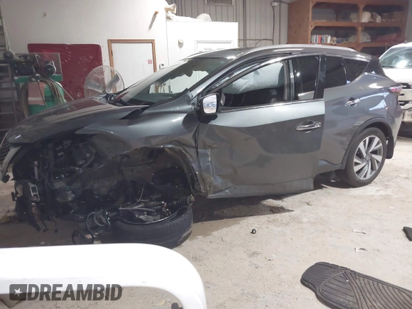2019 Nissan Murano SL with VIN 5N1AZ2MS6KN143523, listed as a IAAI auction lot 41212120 with 99,812 mi miles and . Bid and sale history available at DreamBid. Image 2.