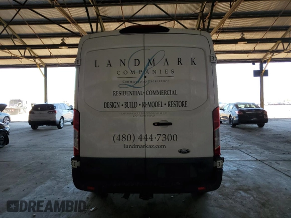 2018 Ford Transit with VIN 1FTYE2CV5JKA32231, listed as a Copart auction lot 54868154 with 164,468 mi miles and Salvage title. Bid and sale history available at DreamBid. Image 6.