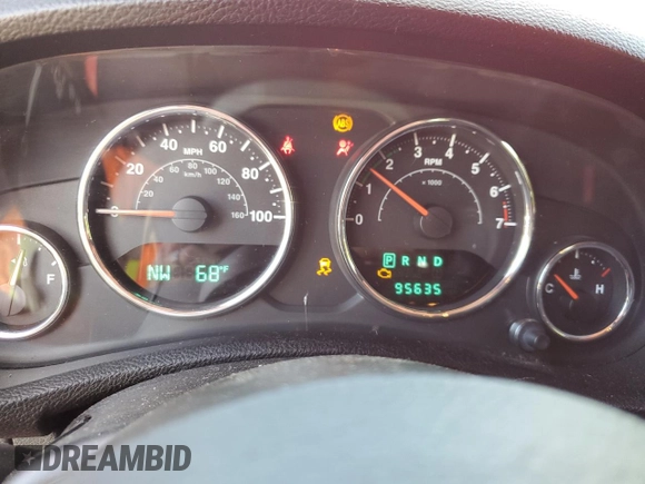 2012 Jeep Wrangler Unlimited Sahara with VIN 1C4BJWEG0CL128417, listed as a Copart auction lot 56243815 with 95,635 mi miles and Salvage title. Bid and sale history available at DreamBid. Image 9.