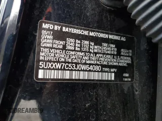 2018 BMW X4 M40i z VIN 5UXXW7C53J0W64080, wystawiony jako Copart lot #46095045 z przebiegiem 155 264 mil mil oraz Szkoda całkowita • Salvage title. Historia ofert i sprzedaży dostępna na DreamBid. Obrazek 13.