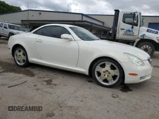 2002 Lexus SC 430 z VIN JTHFN48Y420010870, wystawiony jako Copart lot #58817105 z przebiegiem 131 964 mil mil oraz Szkoda całkowita • Salvage title. Historia ofert i sprzedaży dostępna na DreamBid. Obrazek 4.