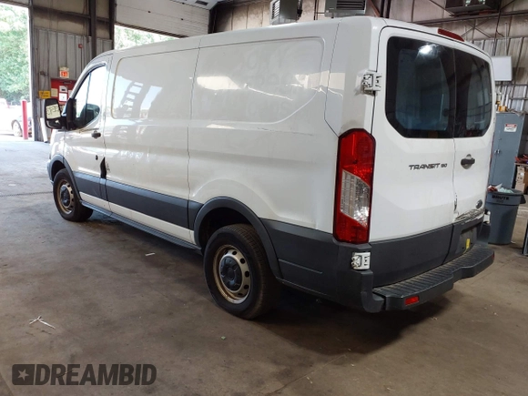 2015 Ford Transit Cargo with VIN 1FTNE1ZM8FKB17731, listed as a IAAI auction lot 42351353 with 74,489 mi miles and . Bid and sale history available at DreamBid. Image 3.