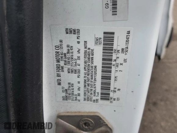 2017 Ford Transit Connect XLT z VIN NM0LS7F72H1320296, wystawiony jako Copart lot #63691615 z przebiegiem 133 407 mil mil oraz Szkoda całkowita • Salvage title. Historia ofert i sprzedaży dostępna na DreamBid. Obrazek 12.