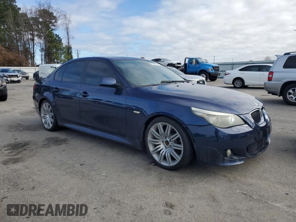 2008 BMW 5 Series 550i with VIN WBANW53538CT54207, listed as a Copart auction lot 85542194 with 153,319 mi miles and Salvage Title. Bid and sale history available at carsss.com. Image 4.