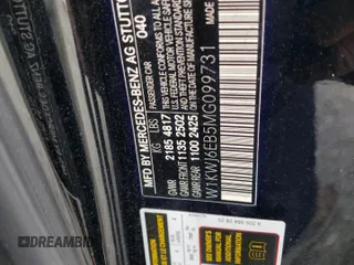 2021 Mercedes-Benz C 43 AMG with VIN W1KWJ6EB5MG099731, listed as a Copart auction lot 56369644 with 38,062 mi miles and Salvage title. Bid and sale history available at DreamBid. Image 13.