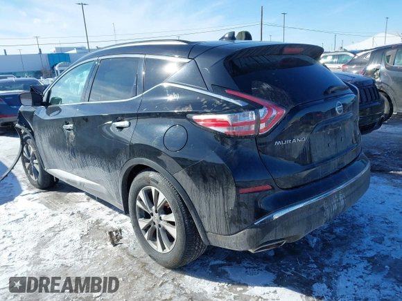 2018 Nissan Murano S with VIN 5N1AZ2MH6JN141435, listed as a IAAI auction lot 41526108 with 106,795 mi miles and . Bid and sale history available at carsss.com. Image 3.