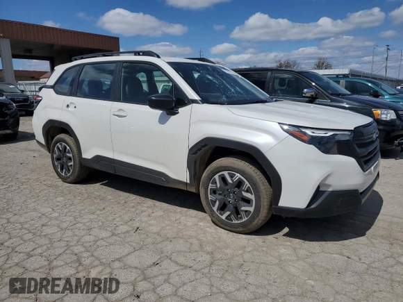 2025 Subaru Forester with VIN JF2SLDAC0SH476254, listed as a Copart auction lot 52015575 with 2,045 mi miles and Salvage title. Bid and sale history available at DreamBid. Image 4.