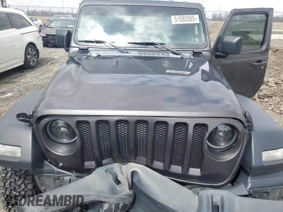 2018 Jeep Wrangler Unlimited Sport с VIN 1C4HJXDG2JW203017, выставлен на аукционе Copart как лот 51580585 с пробегом 84 377 миль миль и Списание • Salvage title. История ставок и продаж доступна на DreamBid. Изображение 11.