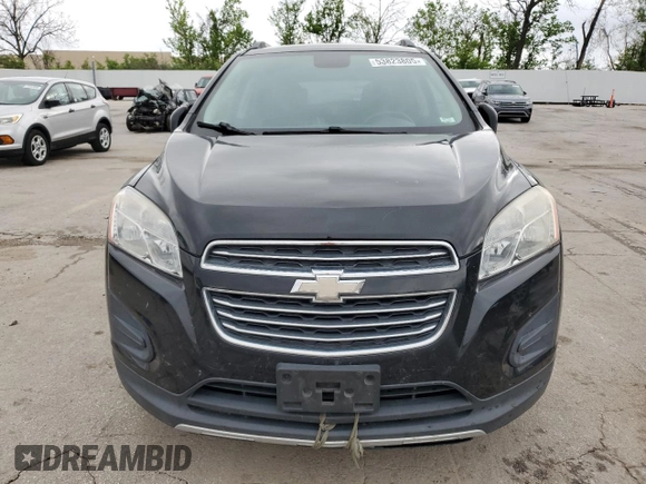 2015 Chevrolet Trax LT with VIN KL7CJLSB3FB122159, listed as a Copart auction lot 53823805 with 108,672 mi miles and Clean Title. Bid and sale history available at carsss.com. Image 5.