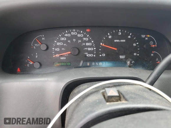 2004 Ford F-250 XL with VIN 1FTNW21L94EE03900, listed as a Copart auction lot 57838765 with 185,837 mi miles and Salvage title. Bid and sale history available at DreamBid. Image 9.