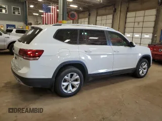 2018 Volkswagen Atlas Launch Edition with VIN 1V2BR2CA9JC508223, listed as a Copart auction lot 48465525 with 60,219 mi miles and Salvage title. Bid and sale history available at DreamBid. Image 3.