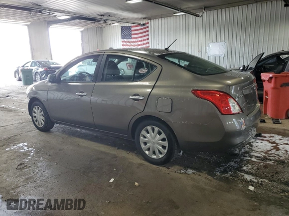 2012 Nissan Versa SL with VIN 3N1CN7AP5CL802069, listed as a Copart auction lot 64741465 with 104,494 mi miles and Clean title. Bid and sale history available at DreamBid. Image 2.