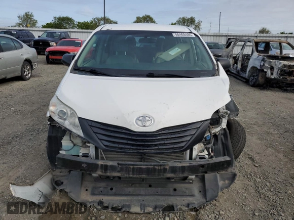 2012 Toyota Sienna with VIN 5TDZK3DC8CS186489, listed as a Copart auction lot 50469485 with Not provided miles and Salvage title. Bid and sale history available at DreamBid. Image 5.