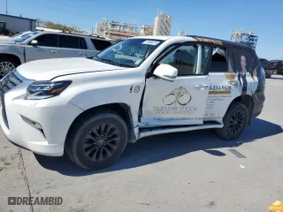 2020 Lexus GX with VIN JTJAM7BX0L5249365, listed as a Copart auction lot 48986615 with 47,860 mi miles and Salvage Title. Bid and sale history available at carsss.com. Image 1.