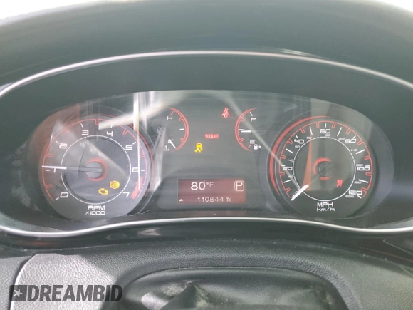 2013 Dodge Dart SXT with VIN 1C3CDFBA8DD708400, listed as a Copart auction lot 57804295 with 110,844 mi miles and Non repairable. Bid and sale history available at DreamBid. Image 9.