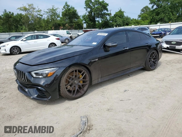 2019 Mercedes-Benz AMG GT 63 S z VIN WDD7X8KB4KA007978, wystawiony jako Copart lot #64945444 z przebiegiem Nie podano mil oraz Szkoda całkowita • Salvage title. Historia ofert i sprzedaży dostępna na DreamBid. Obrazek 1.